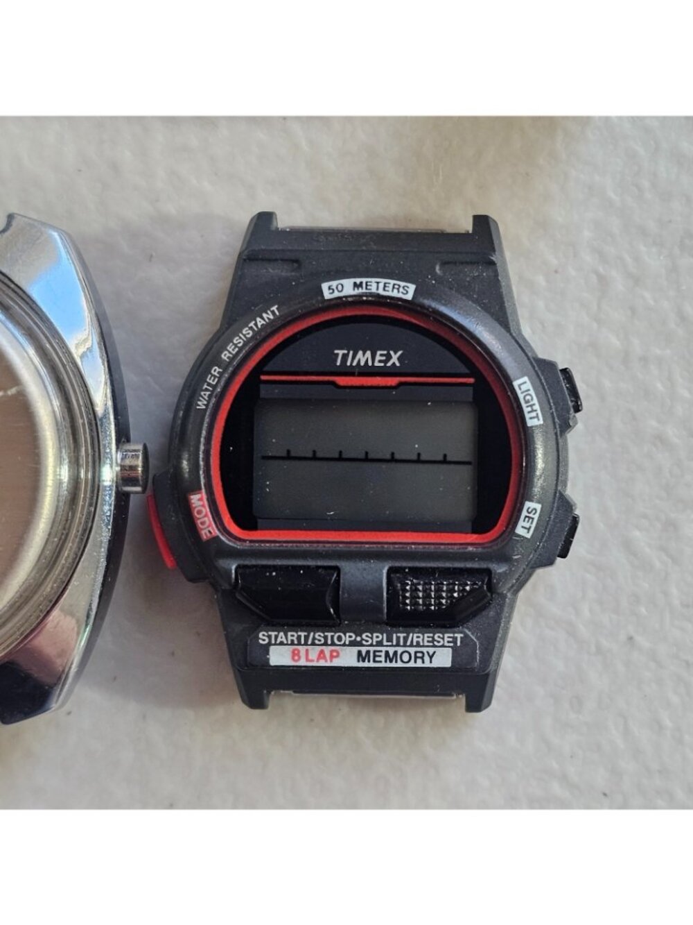 Lot 6 Vintage Timex Digital Quartz Watches Triathlon 8-Lap H Cell Type T Parts - Picture 6 of 13